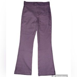 Zara Pink Houndstooth Trousers S